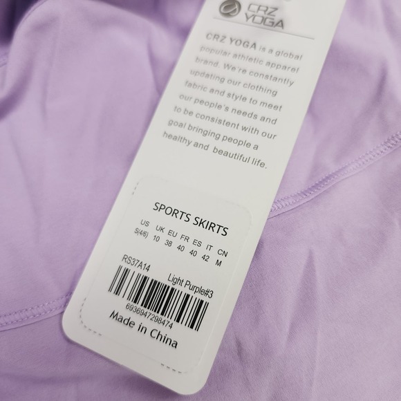 CRZ YOGA Women's Mini Skirt - Lavender - Picture 5 of 6